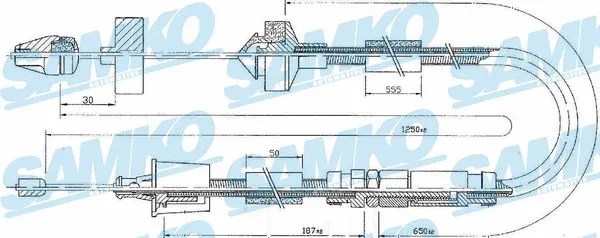 Cable Pull, clutch control (C0201C)