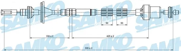 Cable Pull, clutch control (C0215C)