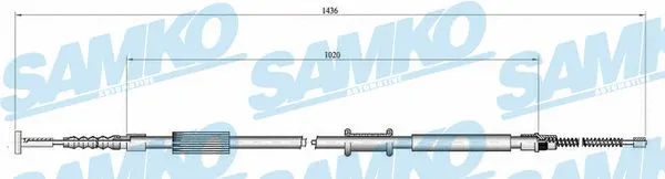 Cable Pull, parking brake (C0015B)