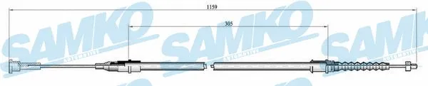 Cable Pull, parking brake (C0563B)