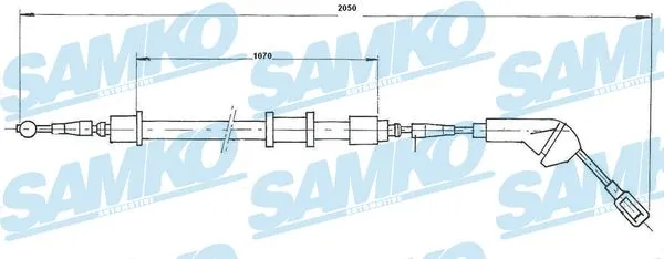 Cable Pull, parking brake (C0582B)