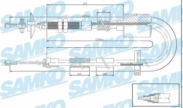 Cable Pull, clutch control (C0195C)
