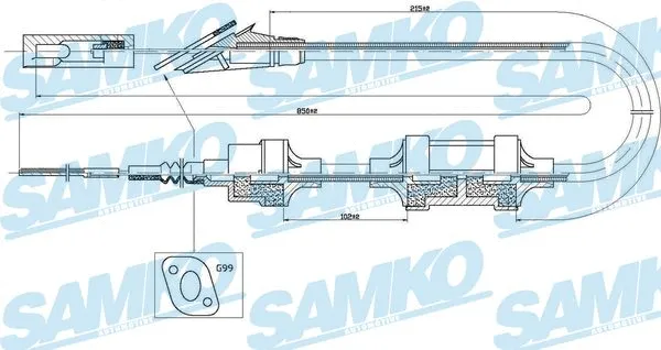 Cable Pull, clutch control (C0407C)