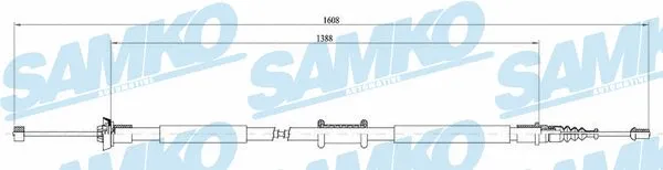 Cable Pull, parking brake (C0198B)