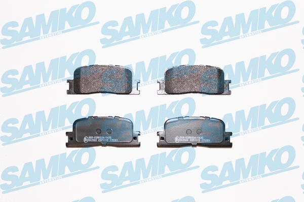 Brake Pad Set, disc brake (5SP1115)