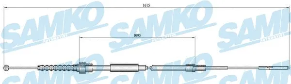 Cable Pull, parking brake (C0942B)