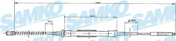 Cable Pull, parking brake (C0934B)