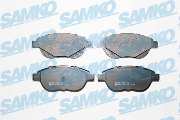 Brake Pad Set, disc brake (5SP1751)