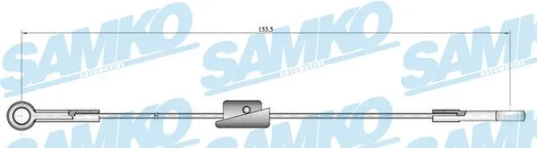 Cable Pull, parking brake (C0222B)