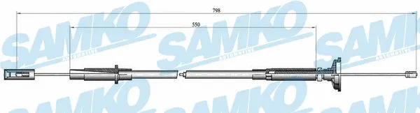 Cable Pull, clutch control (C0261C)