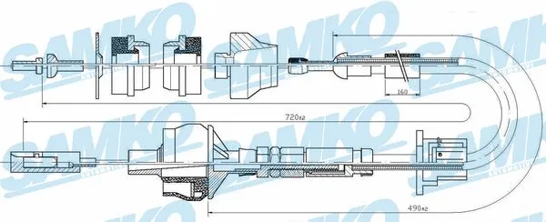 Cable Pull, clutch control (C0027C)