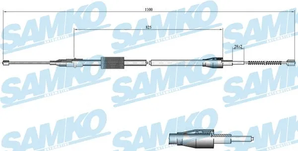 Cable Pull, parking brake (C0035B)