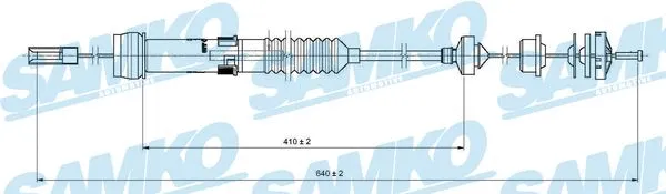 Cable Pull, clutch control (C0333C)