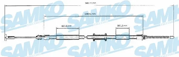 Cable Pull, parking brake (C0600B)