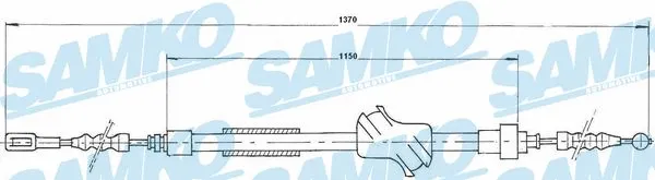 Cable Pull, parking brake (C0044B)