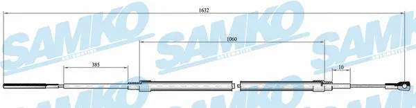 Cable Pull, parking brake (C0069B)