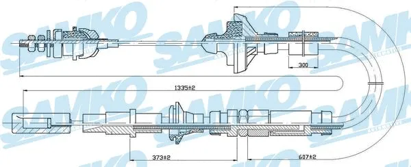 Cable Pull, clutch control (C0107C)
