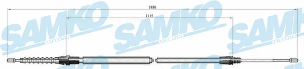 Cable Pull, parking brake (C0001B)