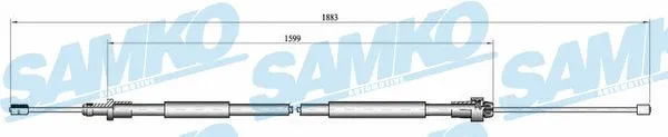 Cable Pull, parking brake (C0105B)
