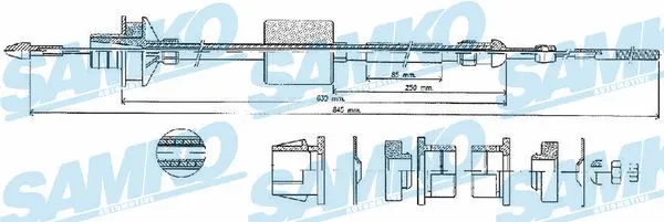 Cable Pull, clutch control (C0022C)