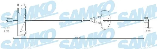 Cable Pull, parking brake (C0268B)