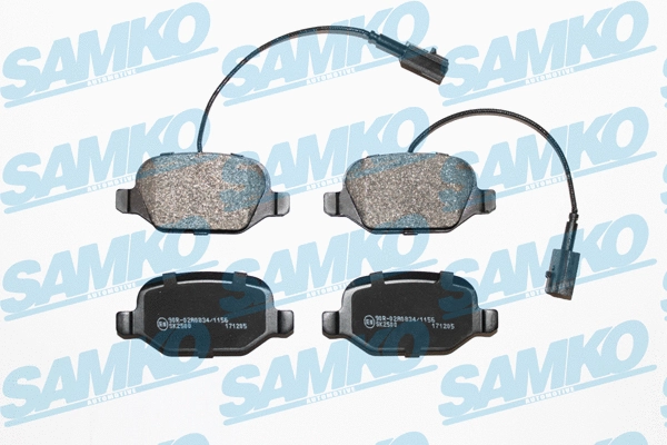 Brake Pad Set, disc brake (5SP1661)