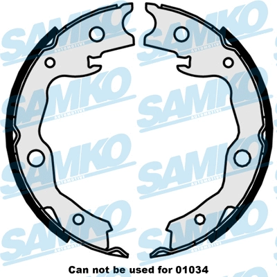 Brake Shoe Set, parking brake (89870)