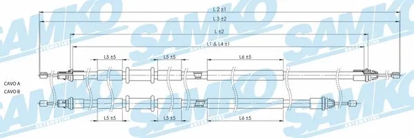 Cable Pull, parking brake (C0249B)
