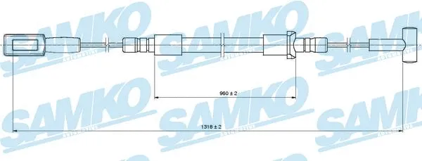 Cable Pull, parking brake (C1316B)