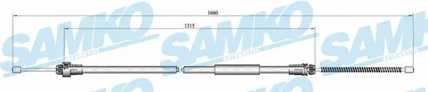 Cable Pull, parking brake (C0611B)