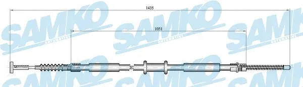 Cable Pull, parking brake (C0843B)