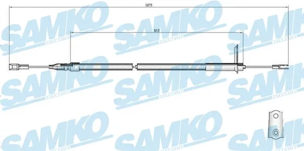 Cable Pull, parking brake (C0407B)