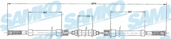 Cable Pull, parking brake (C0276B)
