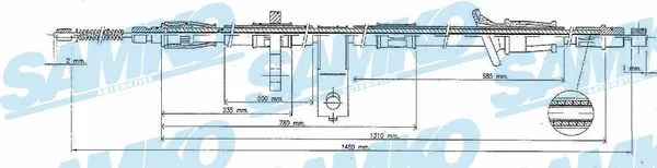 Cable Pull, parking brake (C0321B)