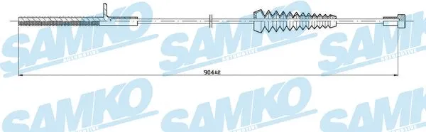 Cable Pull, parking brake (C1610B)