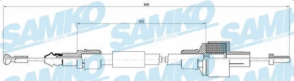 Cable Pull, clutch control (C0042C)