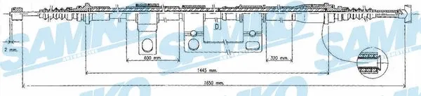 Cable Pull, parking brake (C0395B)