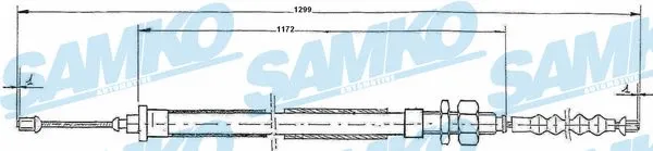 Cable Pull, parking brake (C0110B)