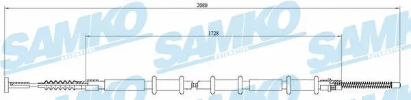 Cable Pull, parking brake (C0193B)