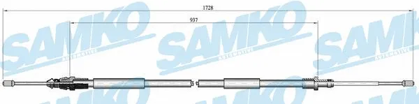 Cable Pull, parking brake (C0097B)