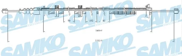Cable Pull, parking brake (C0205B)