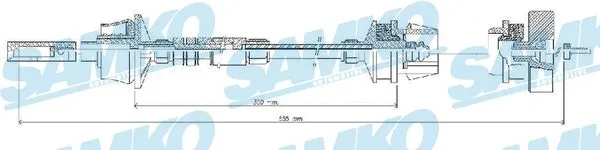 Cable Pull, clutch control (C0026C)
