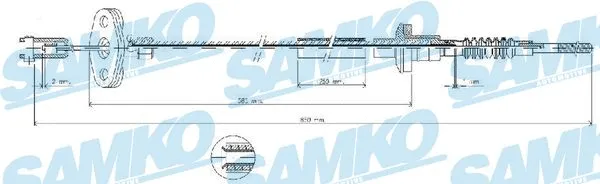 Cable Pull, clutch control (C0035C)