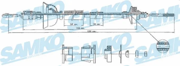 Cable Pull, clutch control (C0171C)