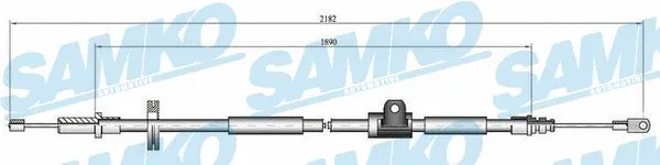 Cable Pull, parking brake (C0923B)