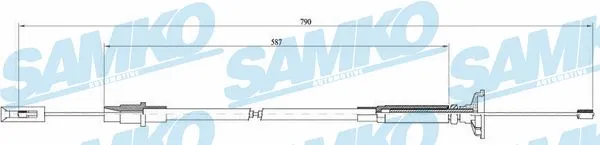Cable Pull, clutch control (C0258C)