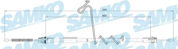 Cable Pull, parking brake (C0286B)