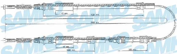 Cable Pull, parking brake (C0280B)
