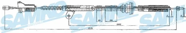 Cable Pull, parking brake (C0838B)