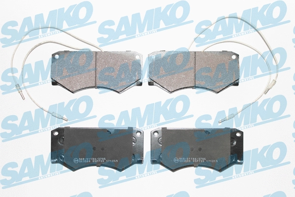 Brake Pad Set, disc brake (5SP733)